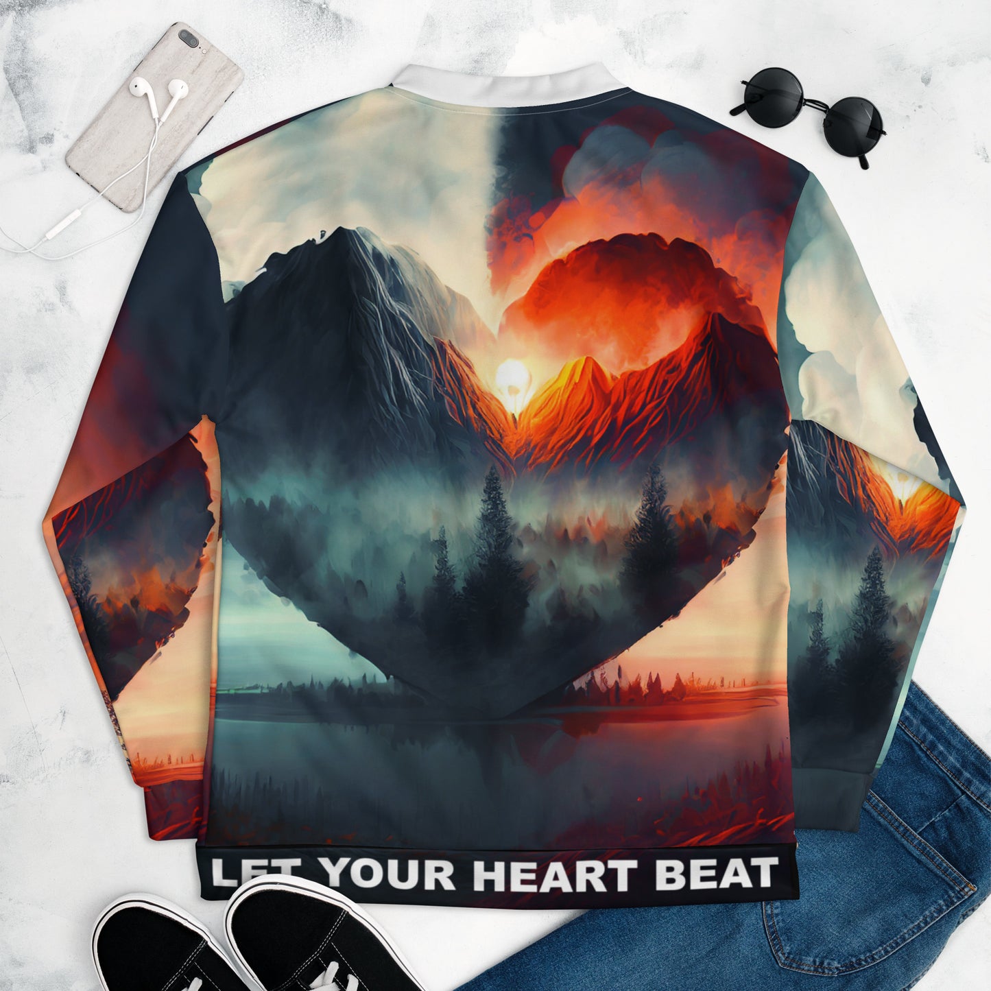 Hearbeat Bomber Jacket